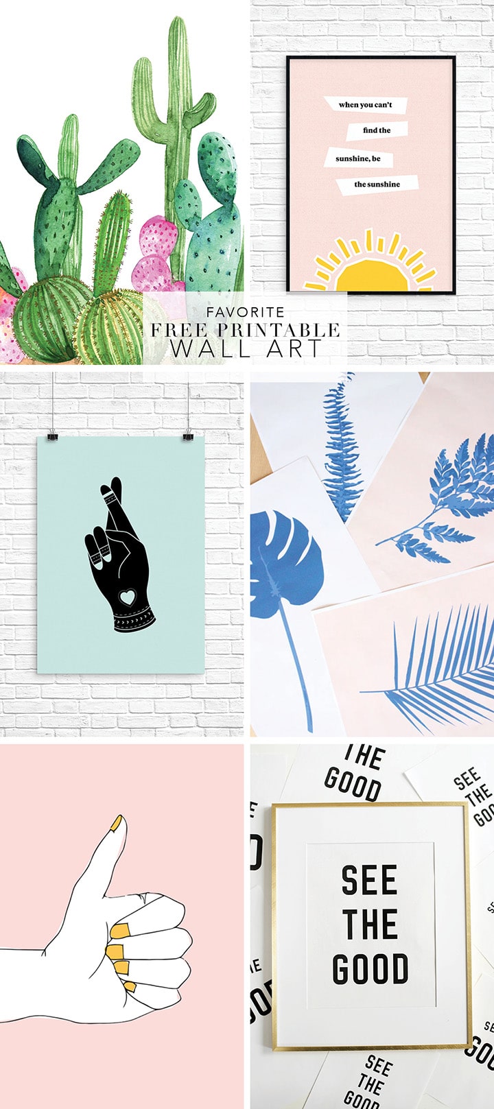 favorite wall art free printables - alice and lois
